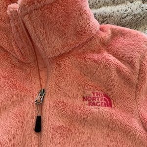 The North Face pink osito fleece jacket